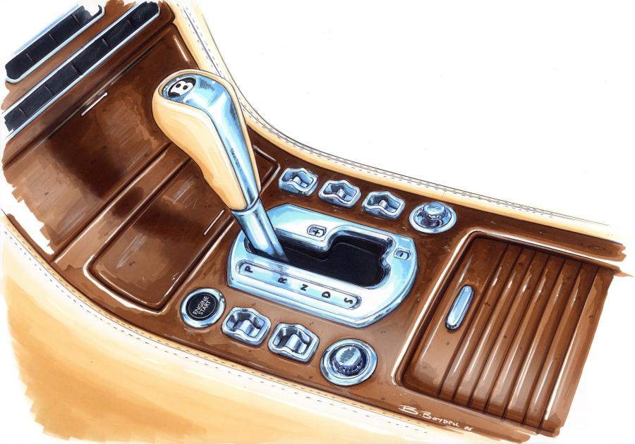 Эскиз Bentley Brooklands 2008 года  (фото 8 из 27)